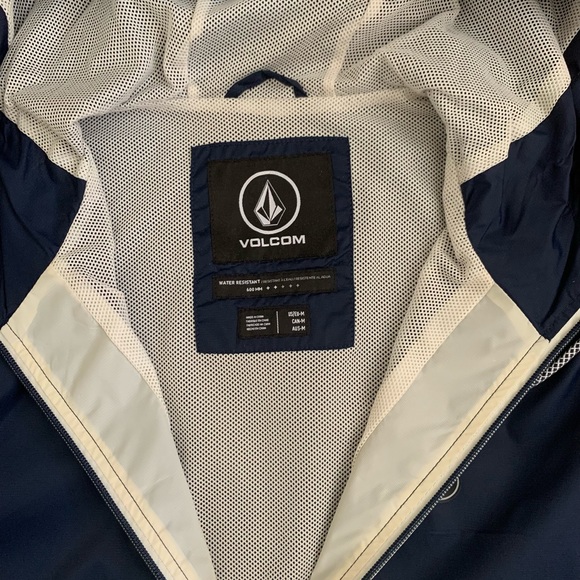 Men’s Volcom Navy and Cream Windbreaker Jacket - Picture 10 of 12